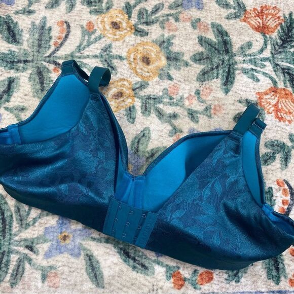 Cacique Lightly Lined Balconette Bra 38DD blue - Picture 5 of 10